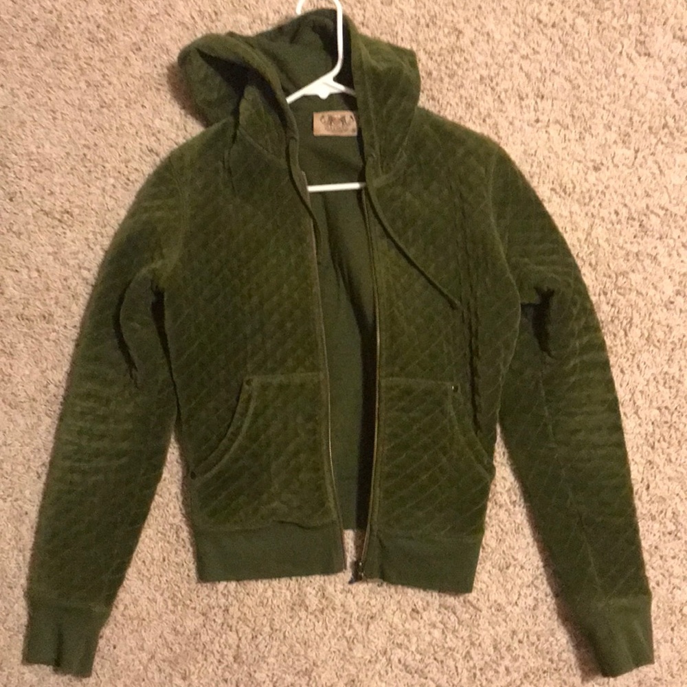 🍾RARE Juicy Couture Green Quilted Track Jacket🍾